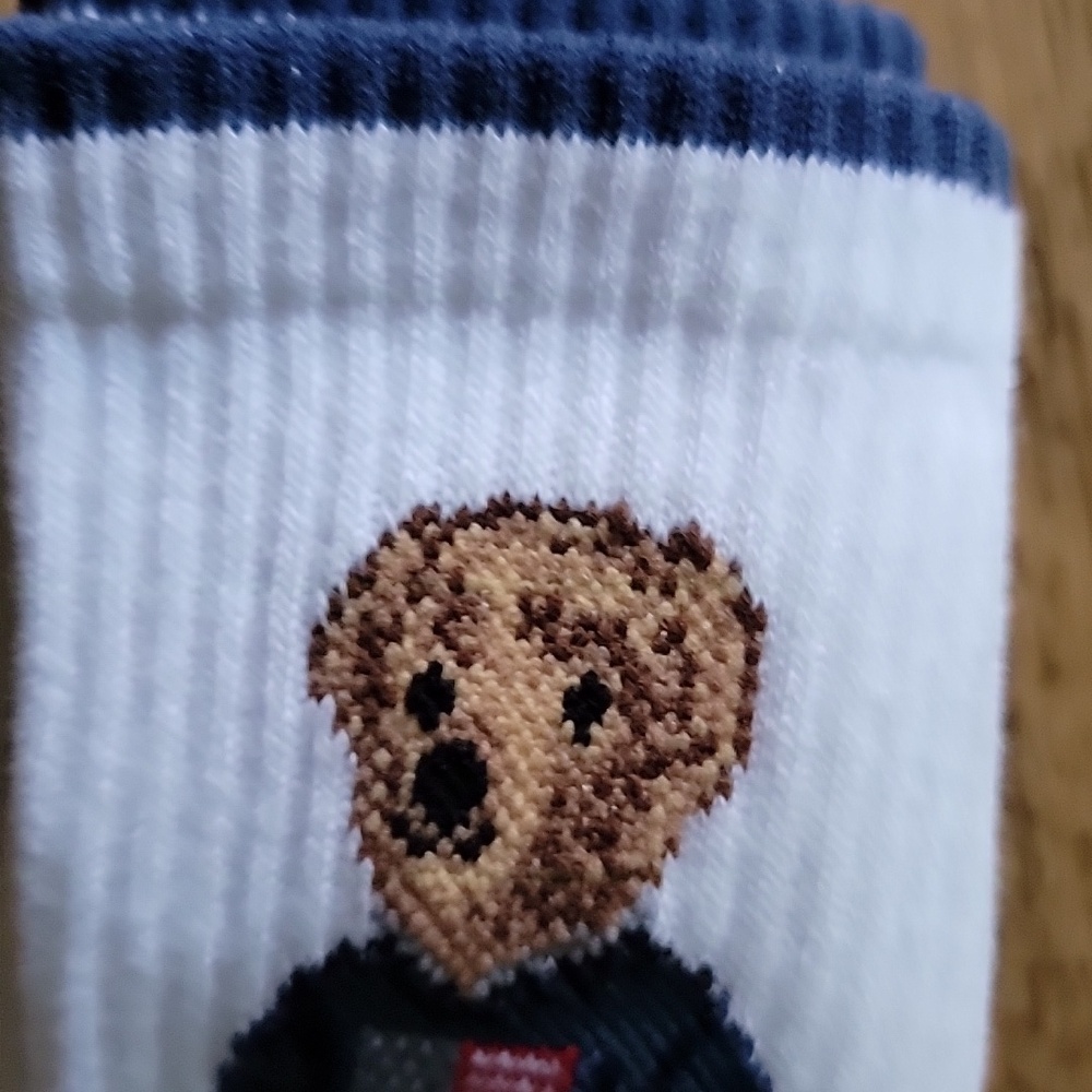Polo Ralph Lauren/3-Pk.Flag/Polo/Bear Crew Socks - Picture 3 of 10